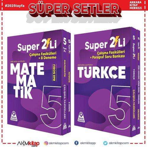 Örnek Akademi 5.Sınıf Süper İkili Matematik ve Türkçe Seti 2 Kitap