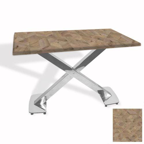 Dockers İks Masa Kromnikel (70x120 - Werzalit, Allzalit yada Wermodin Tabla) - Edgy Wood