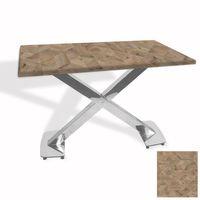 Dockers İks Masa Kromnikel (70x120 - Werzalit, Allzalit yada Wermodin Tabla) - Edgy Wood