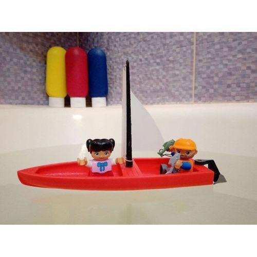 Basit tekne skiff remix w_ duplo Lego Man Mount - 5151037