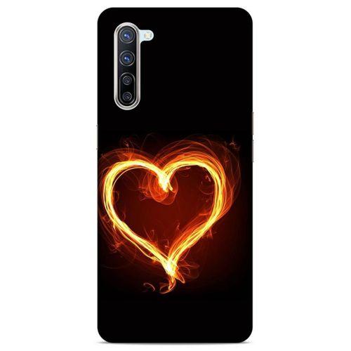Lopard Oppo Reno 3 Pro 5g Uyumlu Kılıf FireX (24) Darbe Emici Kılıf Ateşli Kalp