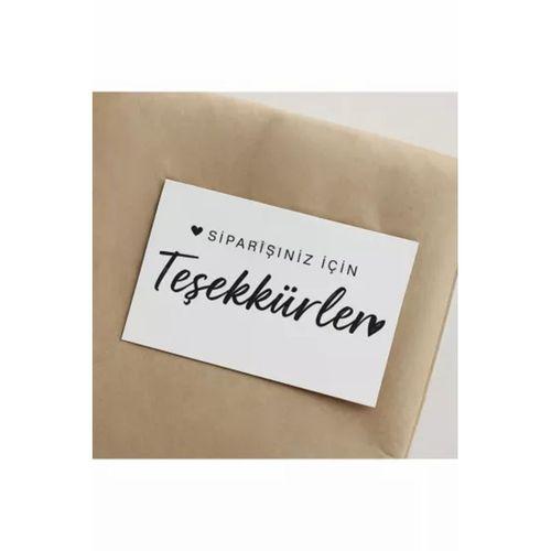 ’’Siparişiniz için teşekkürler’’ Teşekkür Kartı 500 Ad 8x5cm 300 gr Mat Kuşe