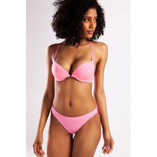 Githa Foam Cup Push Up Bra,neon Pembe Renk Straplez Konforlu Ve Şık Sütyen