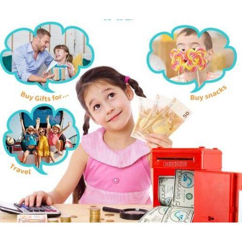 Elektronik Şifreli Kasa Otomatik Kağıt Para Alan ATM Kumbara