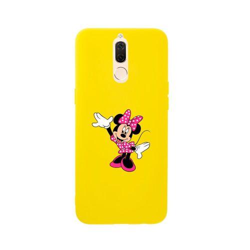 Huawei Mate 10 Lite Minnie Mouse Premium Silikonlu Sarı Telefon Kılıfı