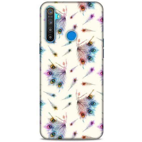 Oppo Realme 5i Kılıf Desenli Özel Seri Tüyler (35) Fit Design Kılıf