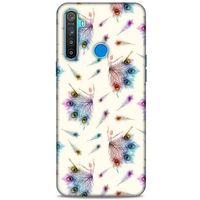 Oppo Realme 5i Kılıf Desenli Özel Seri Tüyler (35) Fit Design Kılıf