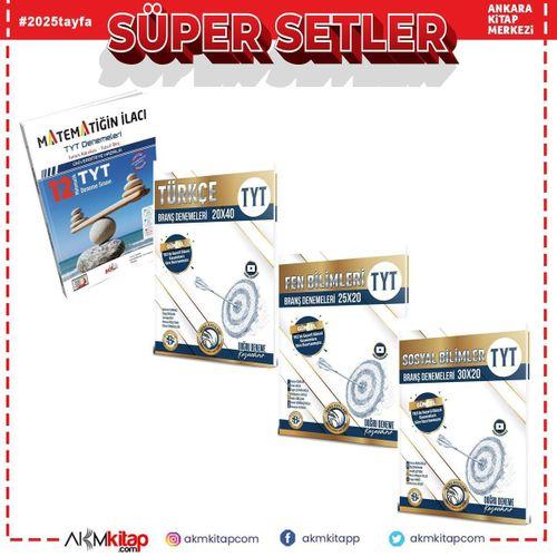 Bilgi Sarmal TYT Türkçe Fen Sosyal ve Acil Matematiğin İlacı Deneme Seti 4 Kitap