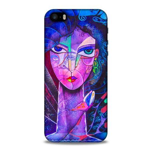 Lopard Apple Iphone 5 Uyumlu Kılıf Sürreal Yüzler ♀ (47) Crystal Flex Kılıf Baskılı