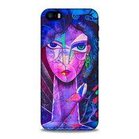 Lopard Apple Iphone 5 Uyumlu Kılıf Sürreal Yüzler ♀ (47) Crystal Flex Kılıf Baskılı