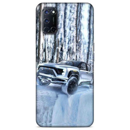 Lopard Oppo A52 Uyumlu Kılıf PickUpX (46) Core Armor Kılıf Gümüş