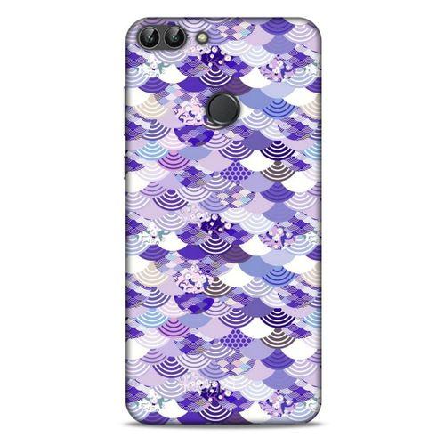 Huawei Psmart Kılıf Pastel Renkler (15) Antişok Kılıf Mor Beyaz