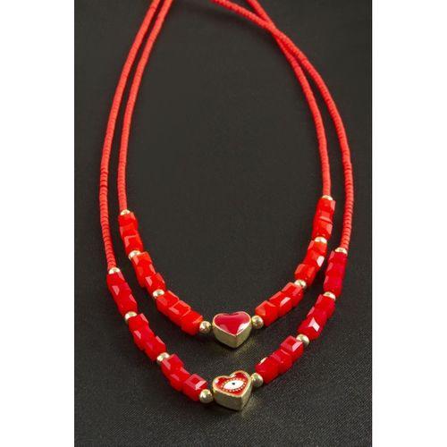 Karışık Figürlü Miyoki Boncuk Küp Kristal Kolye 1 Adet