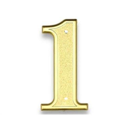 Kapı Numarası Vidalı Gold 1 Numara 12,5X4,5Cm