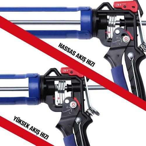 WORKPRO WP224001 230mm Ağır Hizmet Tipi Metal Silikon/Mastik Tabancası