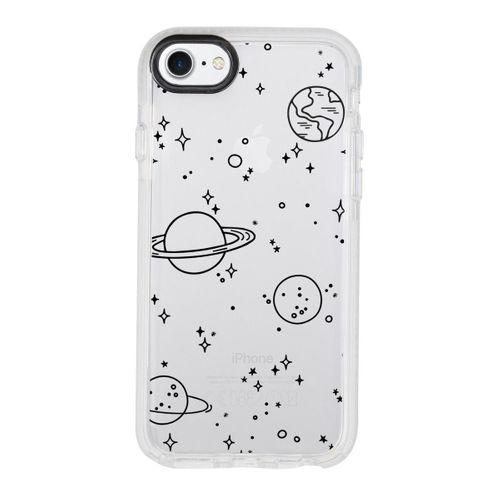 iPhone 8 Galaxy Desenli Candy Bumper Silikonlu Telefon Kılıfı