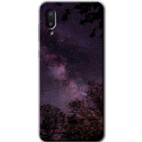 Galaxy A02 Kılıf HD Desen Baskılı Arka Kapak - Gece Galaksi