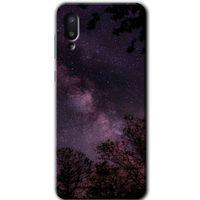 Galaxy A02 Kılıf HD Desen Baskılı Arka Kapak - Gece Galaksi