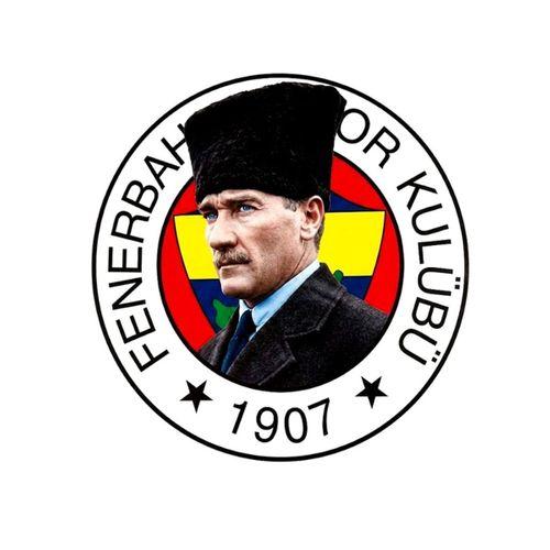 Fenerbahçe Atatürk Arma Büyük Sticker 40X50Cm Orijinal Lisanslı Ürün