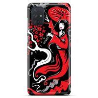 Lopard Samsung Galaxy M51 Uyumlu Kılıf Soyut Sanat (11) Baskılı Tam Koruma