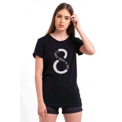 Sense8 I Am Also A We Baskılı Siyah Kadın Tshirt