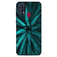 Lopard Samsung Galaxy M31 Uyumlu Kılıf Bahar (26) Tpu Silikon Kılıf Koyu Yeşil