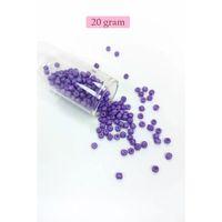 Dökme Cam Kum Boncuk Büyük Boy (6/0) 4 mm - 20 Gram - Mor - BNC080