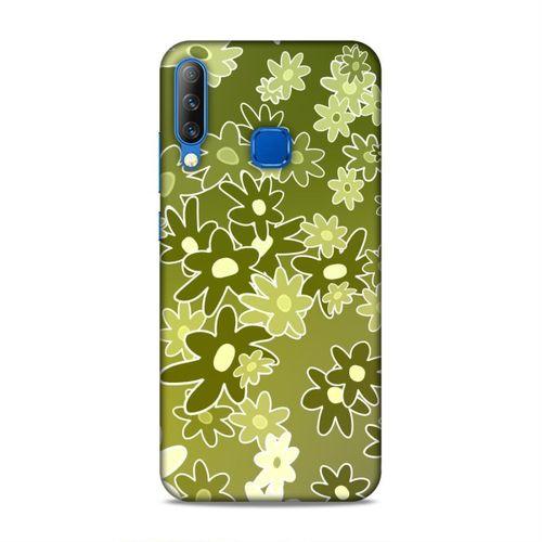 Casper Via F3 Kılıf Yesil Papatyalar Arka Kapak Silikon Koruma Full Koruyucu