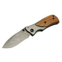 Family X35 Kahverengi Kamp Çakı 15cm- Manuel, Kemerlikli, Ahşap Sap