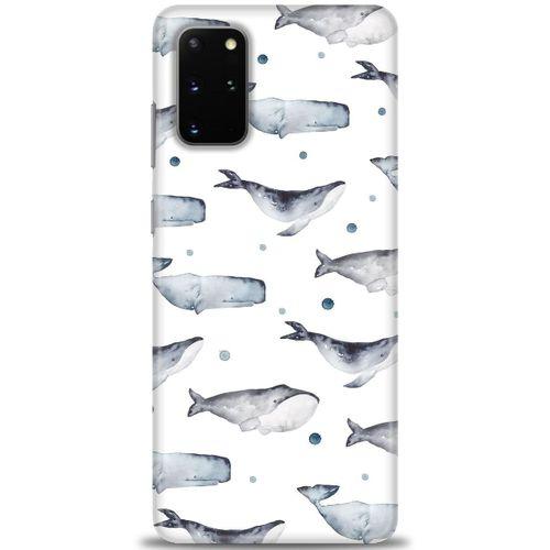Samsung Galaxy S20 Plus Kılıf HD Baskılı Kılıf - Balinalar + Tam Ekran Koruyucu
