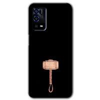 Oppo A55 Kılıf HD Desen Baskılı Arka Kapak - Thor Çekiç