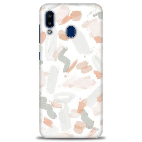 Samsung Galaxy A30 Kılıf HD Baskılı Kılıf - Fırça Darbeleri + Tam Ekran Koruyucu