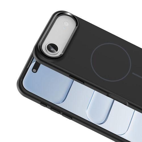 Apple iPhone 17 Air Kılıf M-Safe Şarj Özellikli Metal Kamera Çerçeveli Zore Edi Silikon Kapak