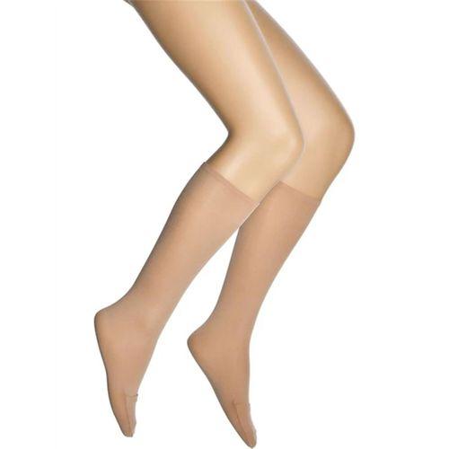 Kadın Dizaltı Abdest Çorap Pratik Ayak Ucu Açılabilen Esnek Dayanıklı Pantolon Dore - FLR798