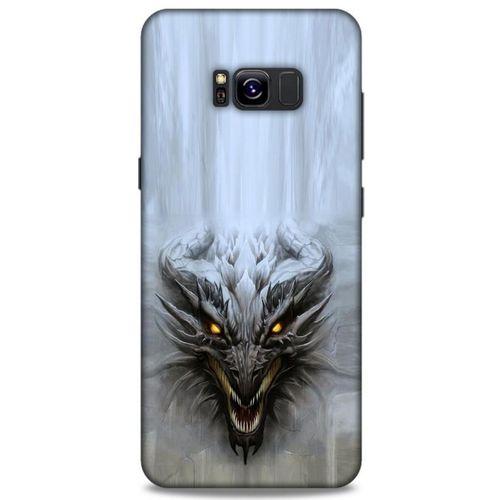 Samsung Galaxy S8 Plus Kılıf Dragons (11) Tam Koruma Beyaz Ejderha