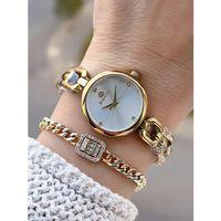 Bigotti Mini Vintage Kasa Çelik Kordon 2 Yıl Garantili 3 Atm Kadın Kol Saati+Bileklik YBG.10654.4