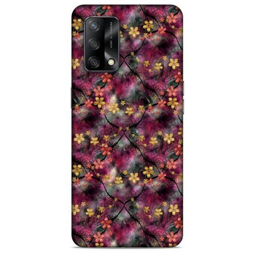 Oppo A74 4G Uyumlu Kılıf Pembe Delisi (10) Full Koruma Kılıfı Çiçek