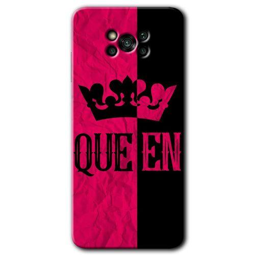 Poco x3 Pro Kılıf Baskılı Kapak - Queen + 5D Tam Kaplayan Cam
