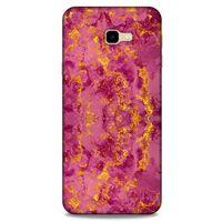 Mermer Desenli (35) Tema Fit Design Kılıf Burgonya Samsung Galaxy J4 Plus Kılıf