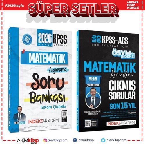 İndeks Akademi 2026 KPSS Matematik Soru Bankası ve Çıkmış Sorular Seti 2 Kitap