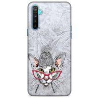 Animax Bereli Kedi Oppo Realme 6i Kılıf Desenli Silikon
