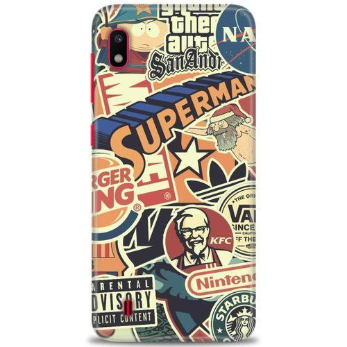 Samsung Galaxy A10 Kılıf HD Baskılı Kılıf - Superman + Tam Ekran Koruyucu