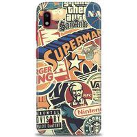 Samsung Galaxy A10 Kılıf HD Baskılı Kılıf - Superman + Tam Ekran Koruyucu