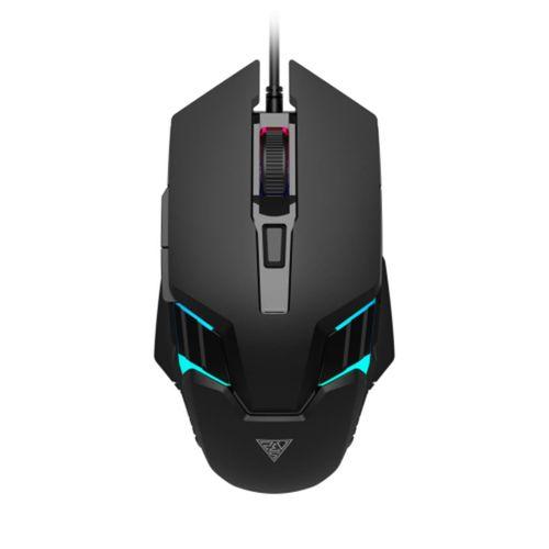 GAMDIAS AURA GS4, Çok Renkli Aydınlatma,  USB Kablolu, 6 Tuşlu, Gaming Mouse, 3600DPI, Siyah