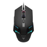 GAMDIAS AURA GS4, Çok Renkli Aydınlatma,  USB Kablolu, 6 Tuşlu, Gaming Mouse, 3600DPI, Siyah
