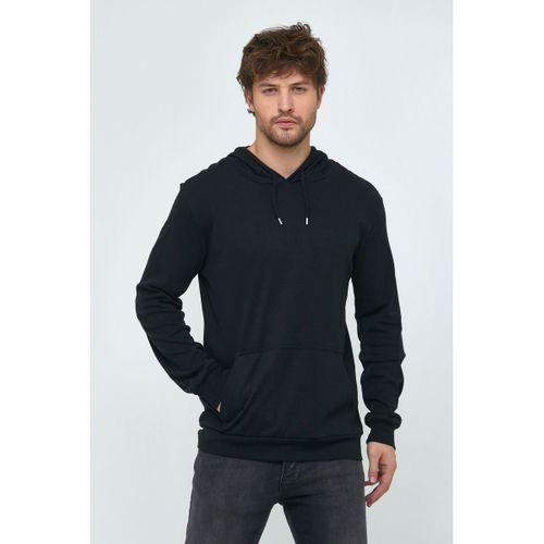 Erkek Kapüşonlu Slim Fit Basic Sweatshirt SPR22SW925