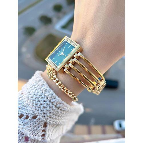 Ferrucci Kaburga Tasarım 2 Yıl Garantili 3 Atm Suya Dayanıklı Kadın Kol Saati+Bileklik FC.L11441.4