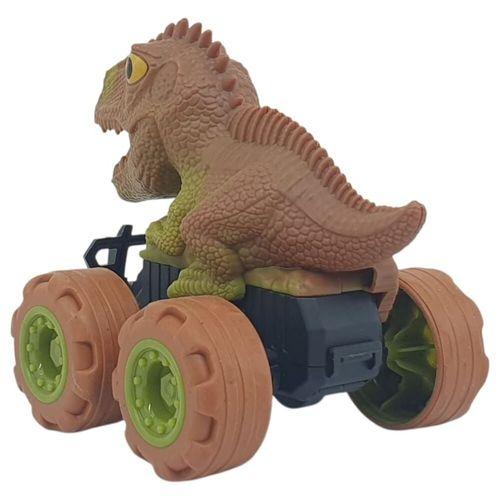 Sürtmeli Dinazor Arabalar 2'li - 12 cm - Triceratops & Stegosaurus