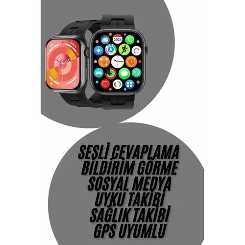 Yeni Nesil Akıllı Saat Çağrı Cevaplama Müzik Dinleme Plastik Kordon Mesaj Bildirimleri