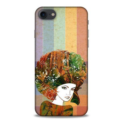 Lopard Apple Iphone 8 Uyumlu Kılıf Sürreal Yüzler ♀ (33) Hybrid Kılıf Baskılı